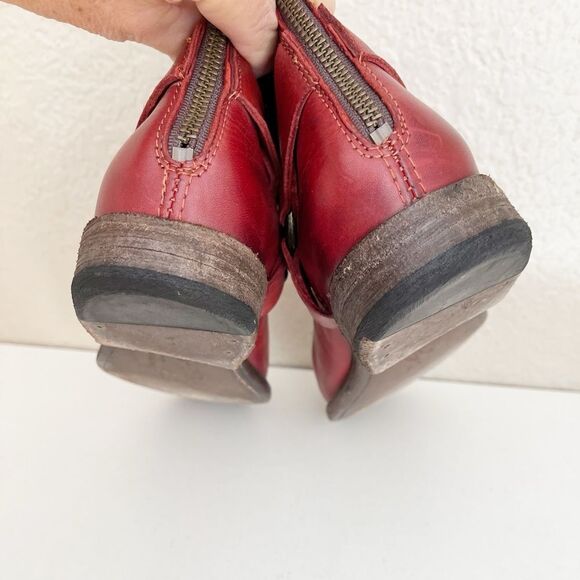Vintage Frye red Phillip Harness short western cowgirl boots size 9 - Picture 10 of 15